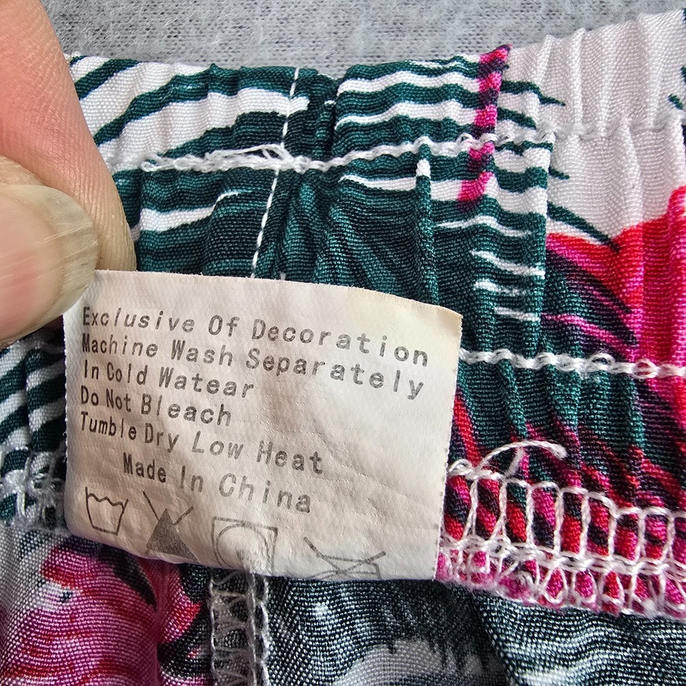 Men 2 Piece Tropical Flamingo Hawaiian Shirt & Shorts 6XL Resort Camp Vacation - Picture 10 of 13